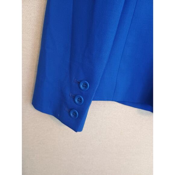 Pendleton Blazer Womens 6P Cobalt Blue Corpcore Classic Career Stretch Jacket - Picture 10 of 12